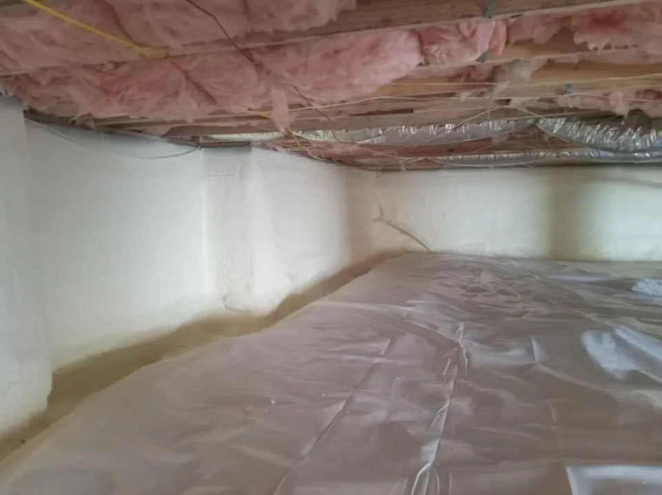 Crawl space encapsulation with closed-cell spray foam for Storm Damage Roof Repair in Camas