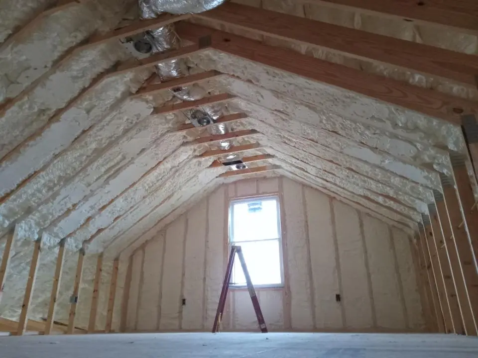 Spray foam roofing application for Crawl Space Insulation project in Camas